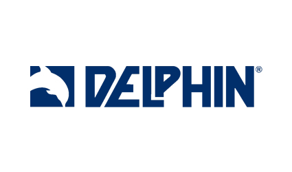 Delphin logo, prodotti chimici piscina marca